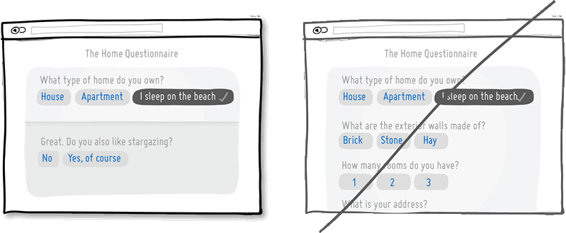 循序漸進(jìn)地引導(dǎo)用戶,不要簡(jiǎn)單粗暴地直接呈現(xiàn)給用戶
