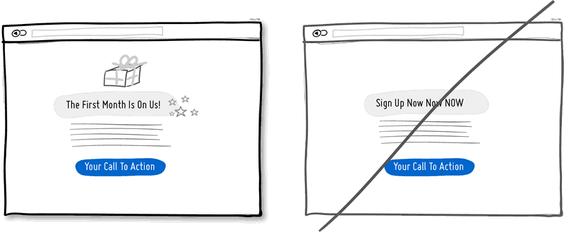 給用戶些好處,別急著做生意