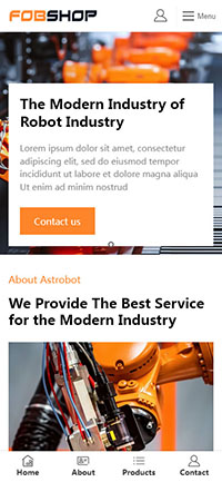 手機端B2B外貿(mào)獨立站-人工智能工業(yè)自動化網(wǎng)站